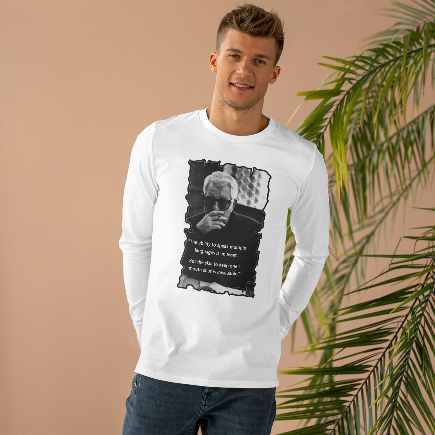 Ability to keep quiet (Men's Base Longsleeve Tee - All-Season Wear)