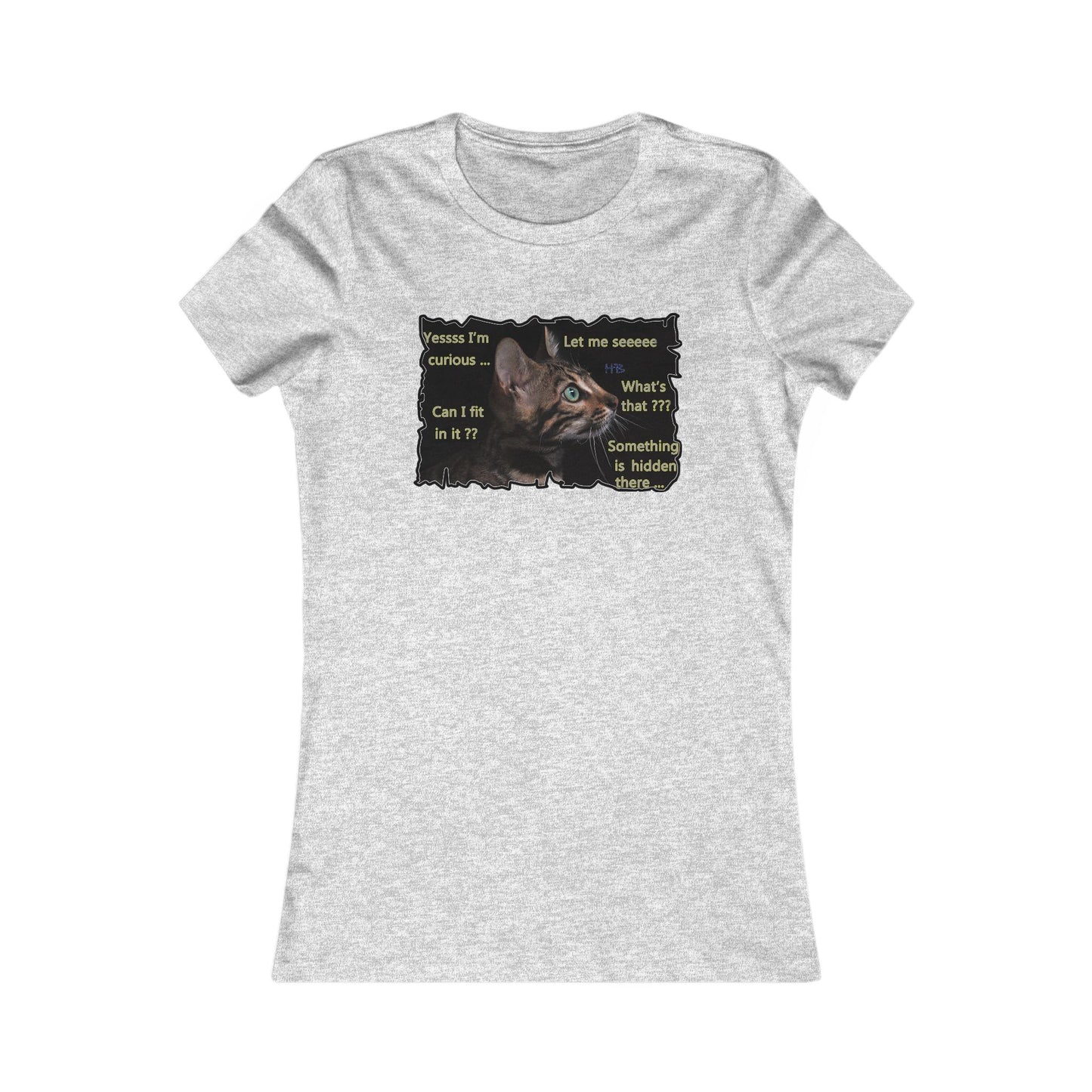 Kitten curiosity and care free (Women - Premium Cotton Tee)