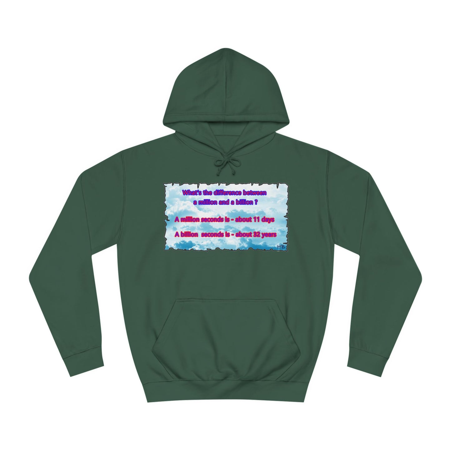 Get Yours Now -- Difference between million and billion calculated in seconds (Hoodie - Cozy and Durable)