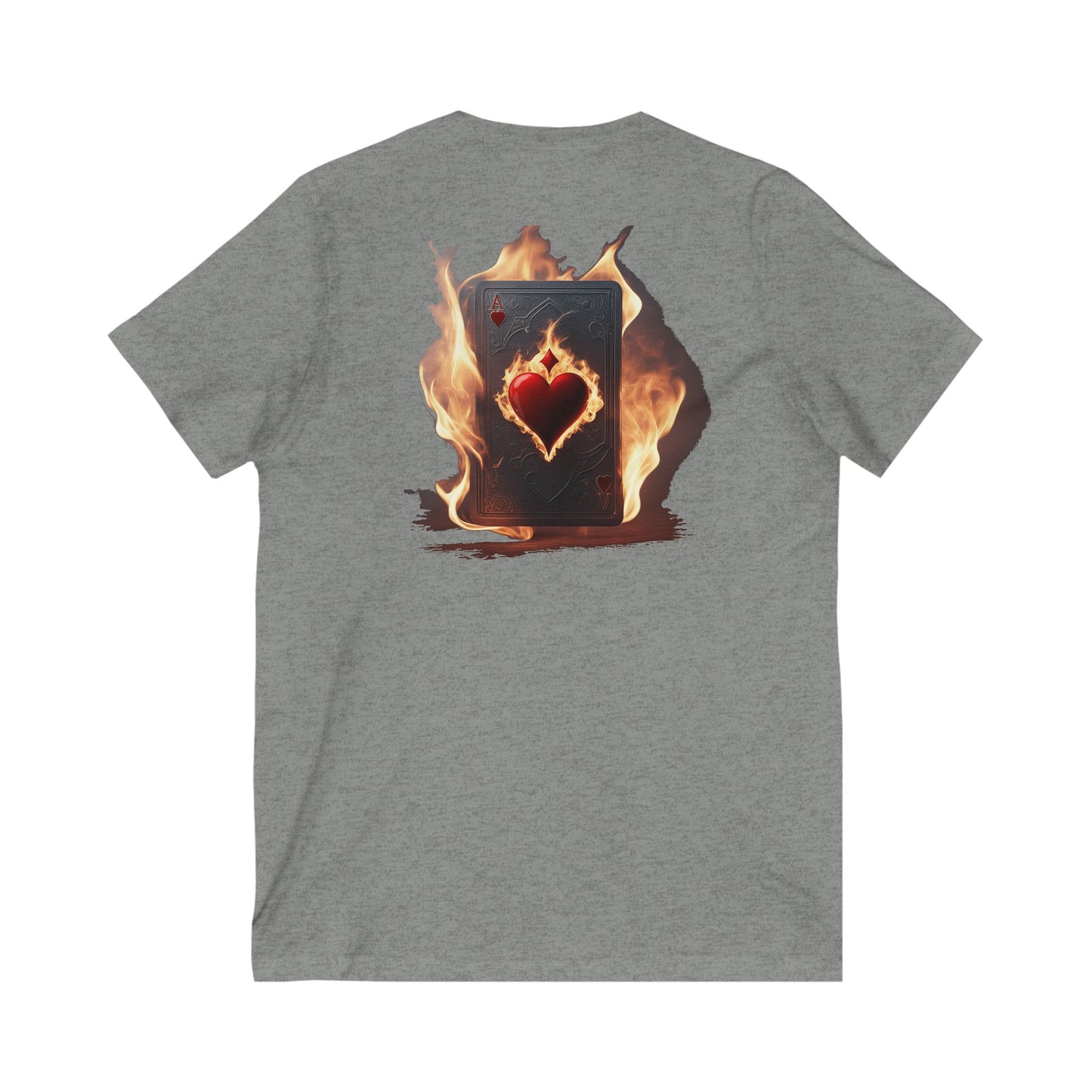 Poker Face-off  Proclamation Challenge (Unisex Jersey Short Sleeve V-neck - Comfortable Everyday Wear)