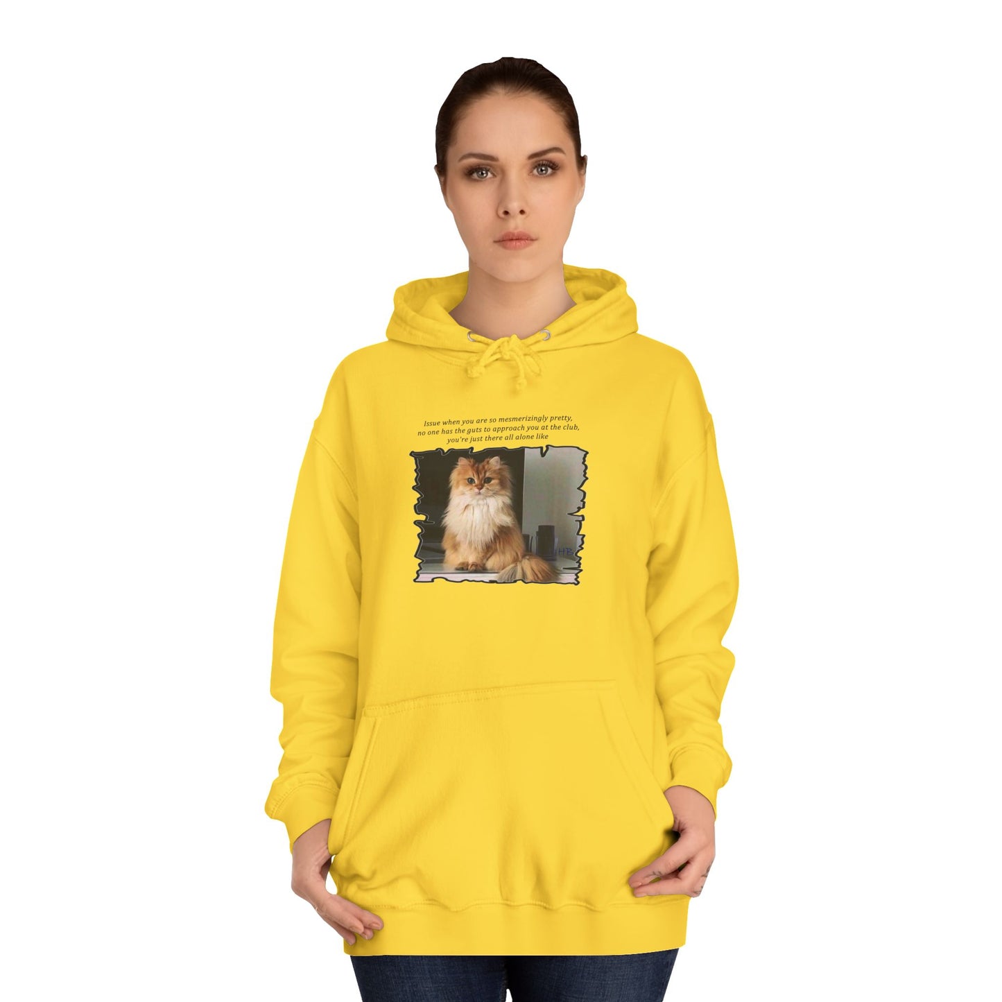 Get Yours Now -- Mesmerizing Lonely Kitty (Hoodie - Cozy and Durable)