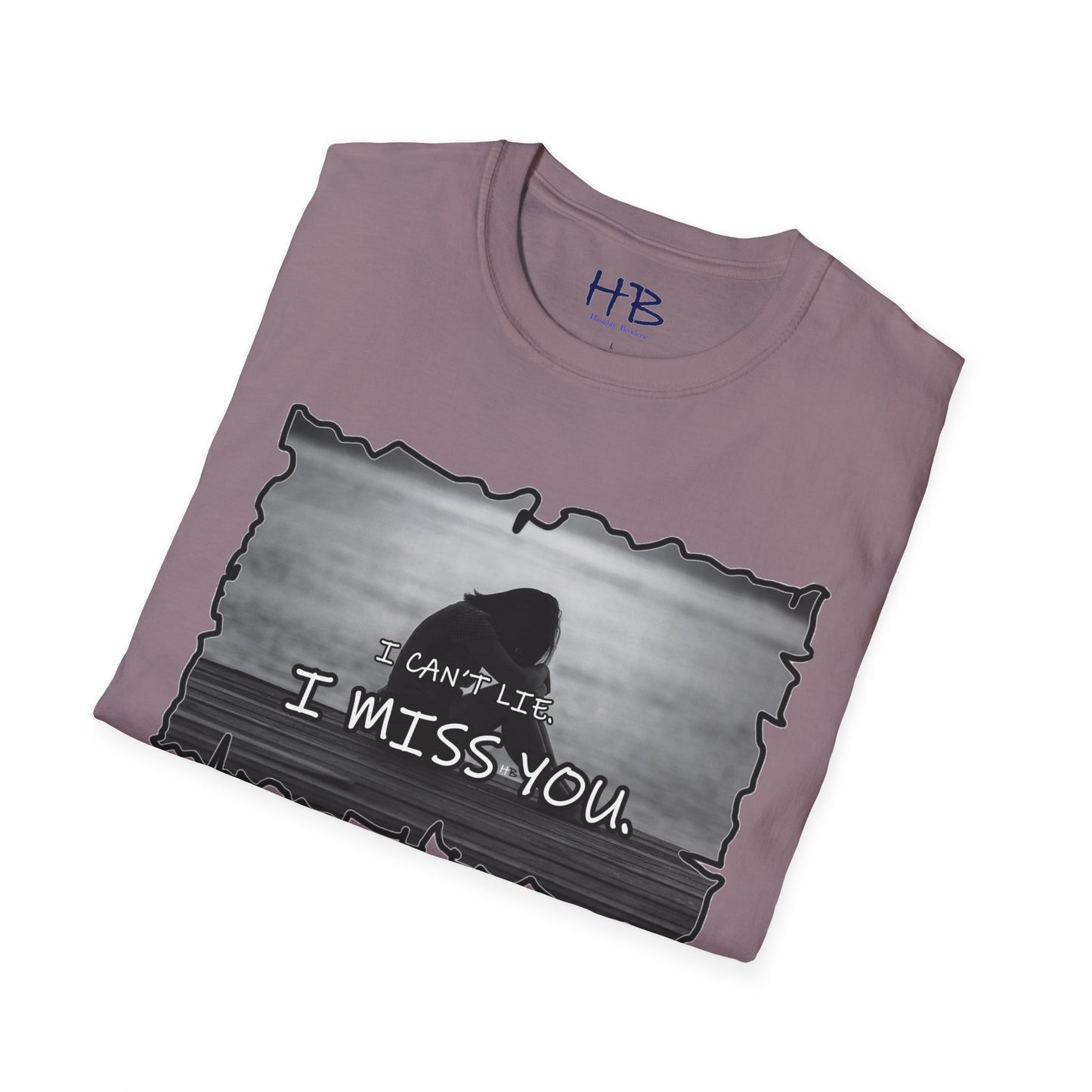 Embrace the Vulnerability Adorned Essence;  A Shirt of Emotional "I Miss You"