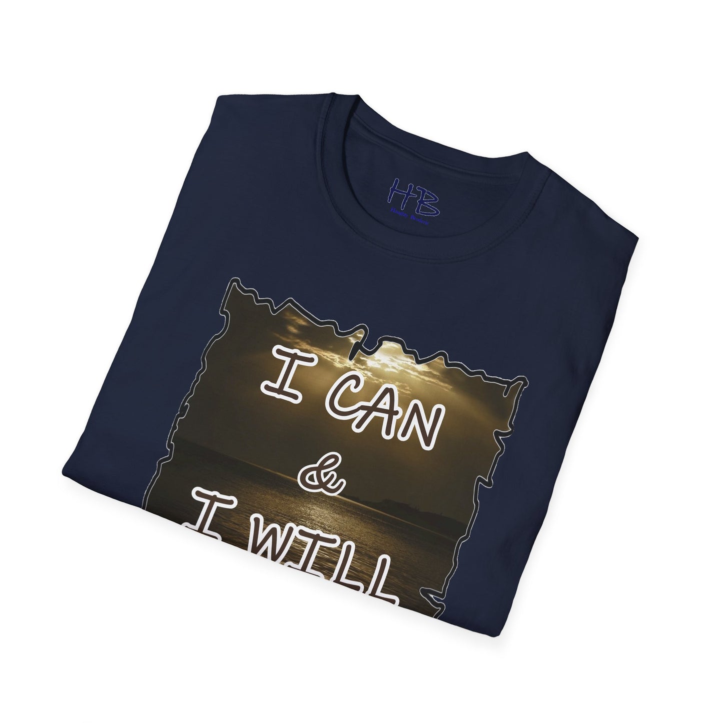 Unleashing the Empowering Emblem Inner Champion: Radiate Determination with Inspirational Style "I CAN & I WILL"
