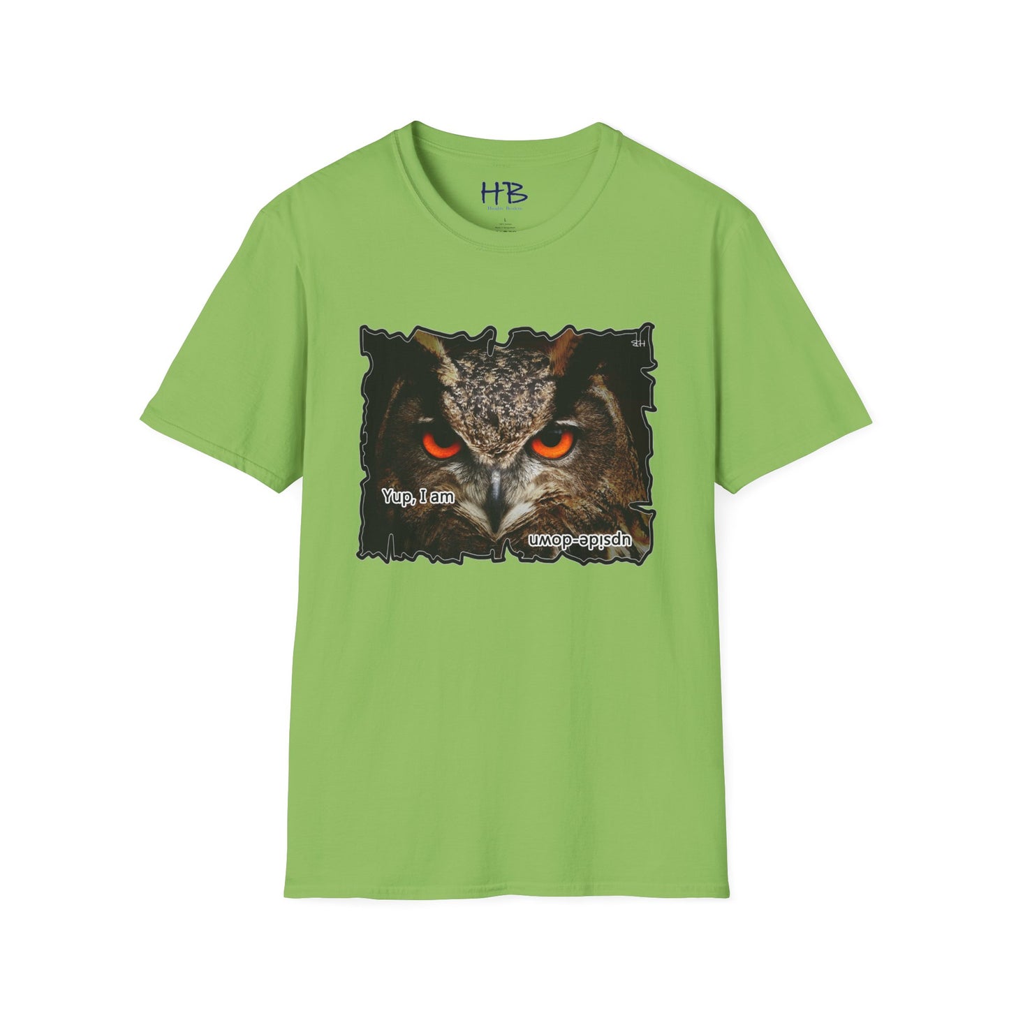 Spotted Owl "Upside-down" Orange mysterious eyes prowling in the dark