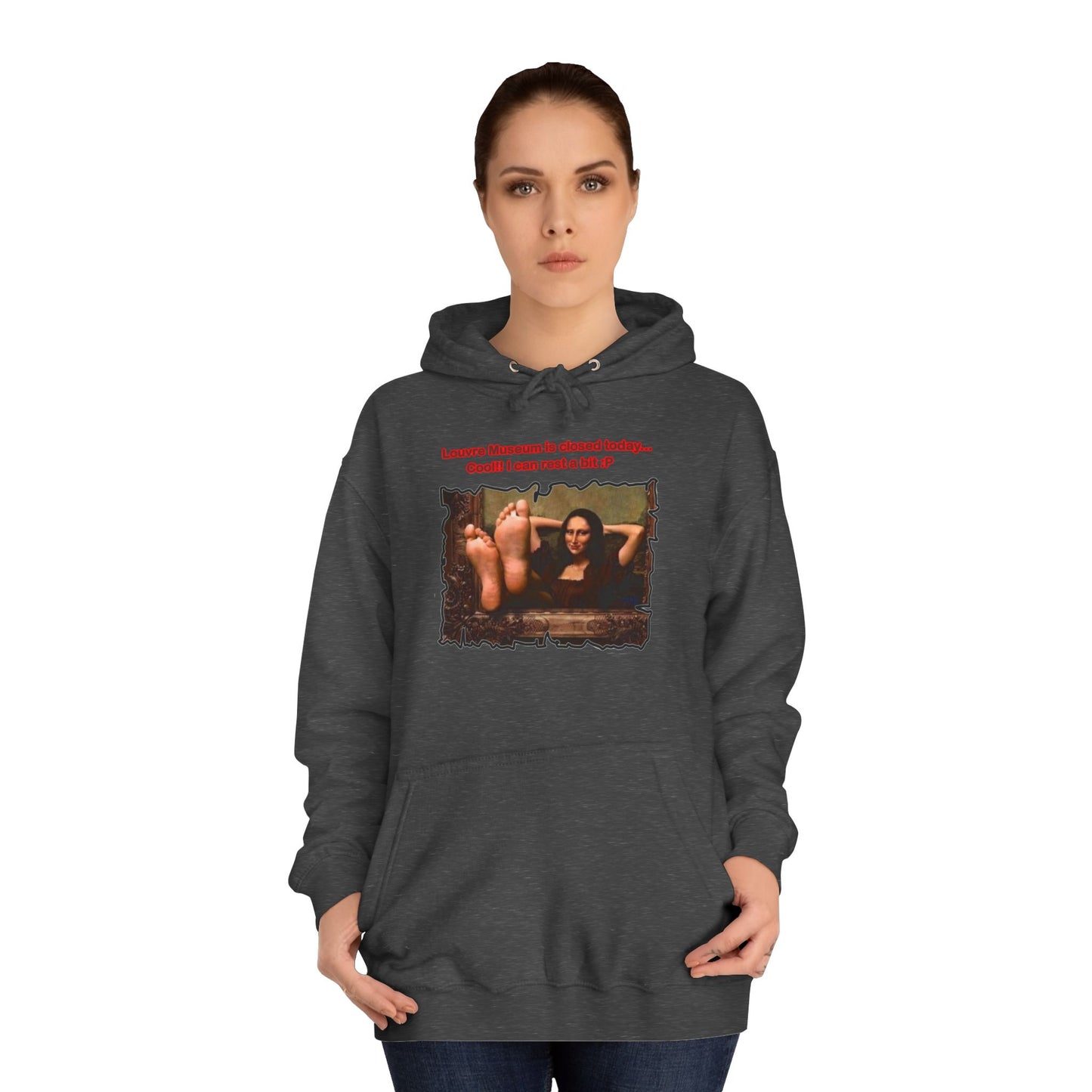 Get Yours Now -- Mischievous Playful Mona Lisa (Hoodie - Cozy and Durable)