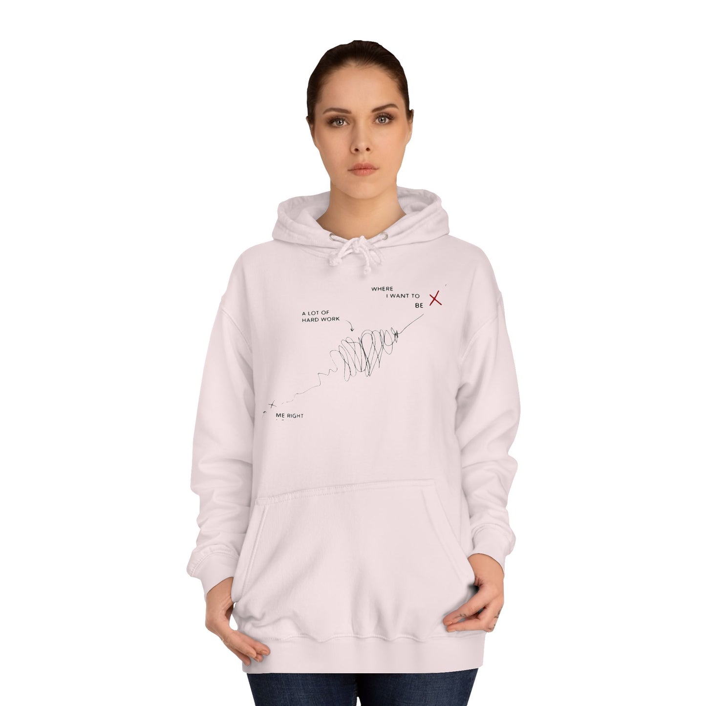 Triumph Trail Journey to Success with No Pain, No Gain (Hoodie - Cozy and Durable)