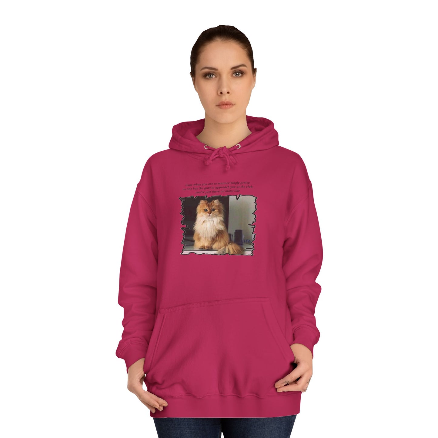 Get Yours Now -- Mesmerizing Lonely Kitty (Hoodie - Cozy and Durable)
