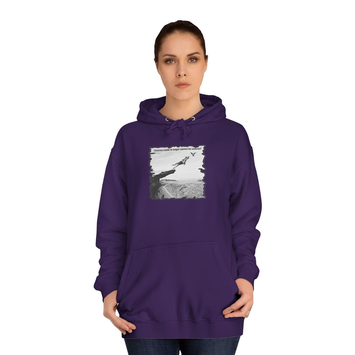 UnWise Woof Cliffhanger Choice Anger's Edge (Hoodie - Cozy and Durable)