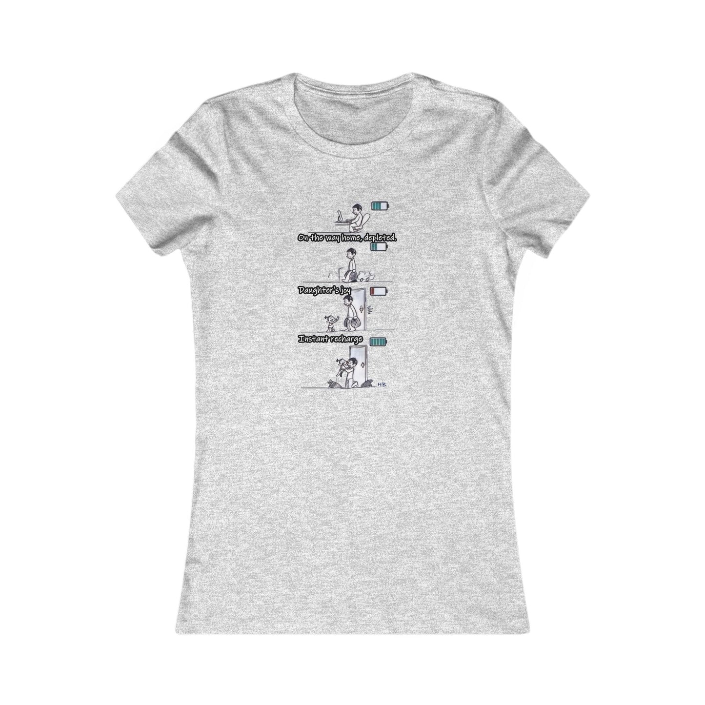 Life's Canvas Daily Energies Unleashed; Day in, Day Out From Office to Home using Threads of Resilience (Women - Premium Cotton Tee)