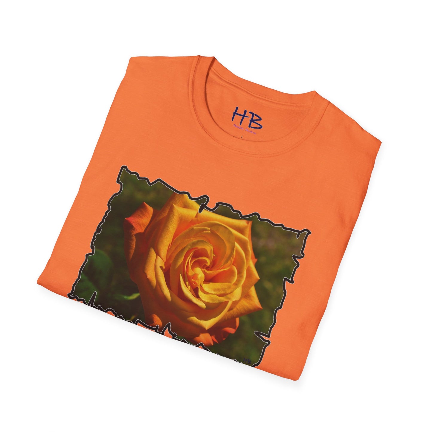 Blossoming Splendor: The Majestic Orange Rose Tee Shirt