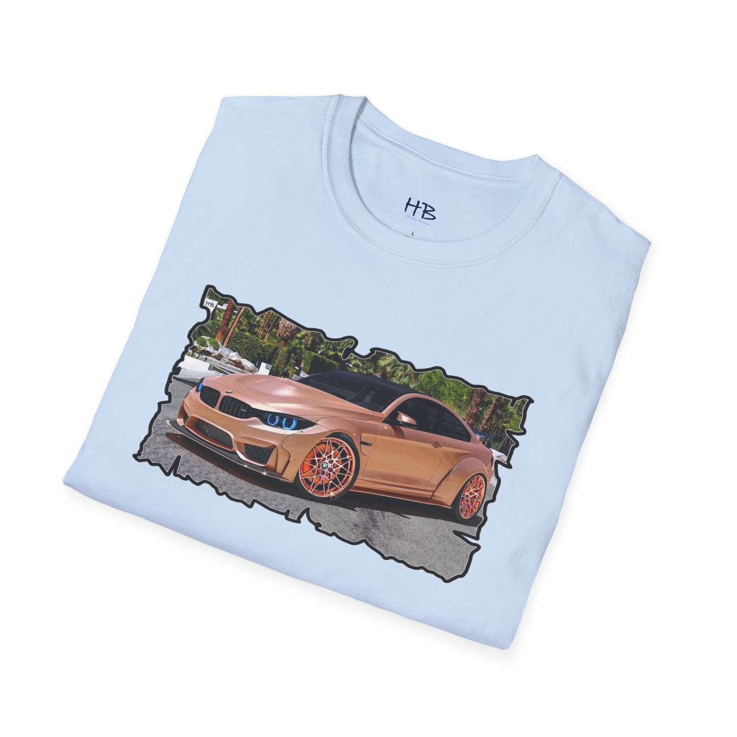 Customized pink BMW M3