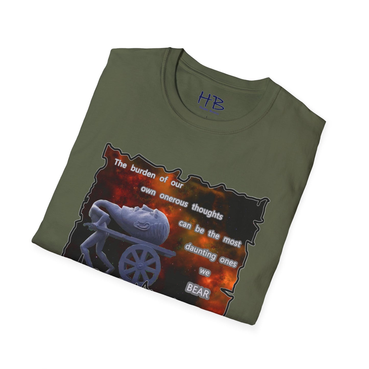 Own onerous thoughts to bear