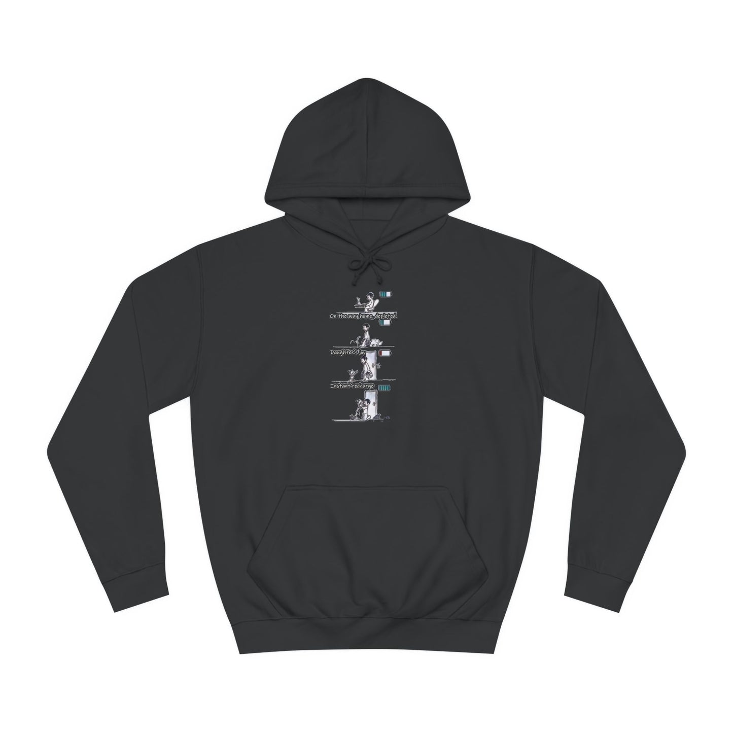 Get Yours Now -- Life's Canvas Daily Energies Unleashed; Day in, Day Out From Office to Home using Threads of Resilience (Hoodie - Cozy and Durable)
