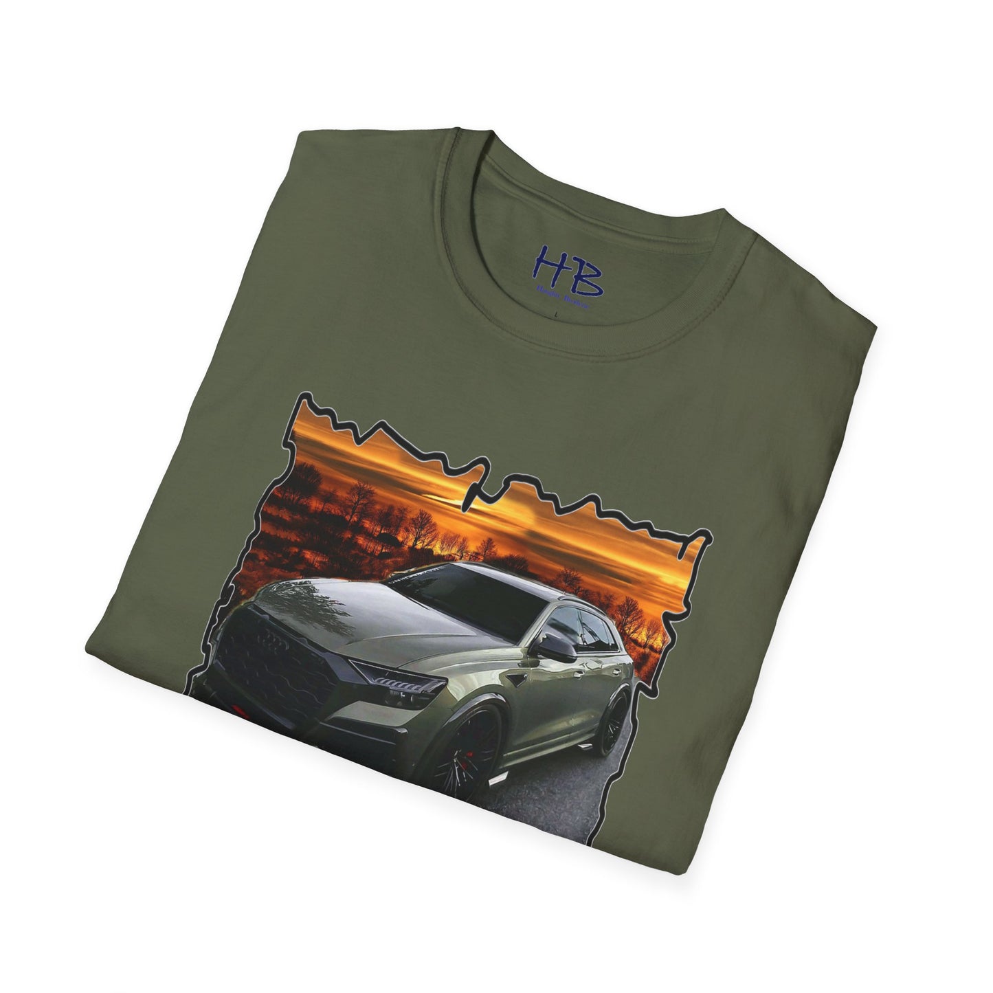 Audi A4 Avant sunset with desert trees