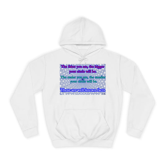 The faker you are, the bigger your circle will be.  The realer you are the smaller your circle will be.  These are well known facts!! (Hoodie - Cozy and Durable)