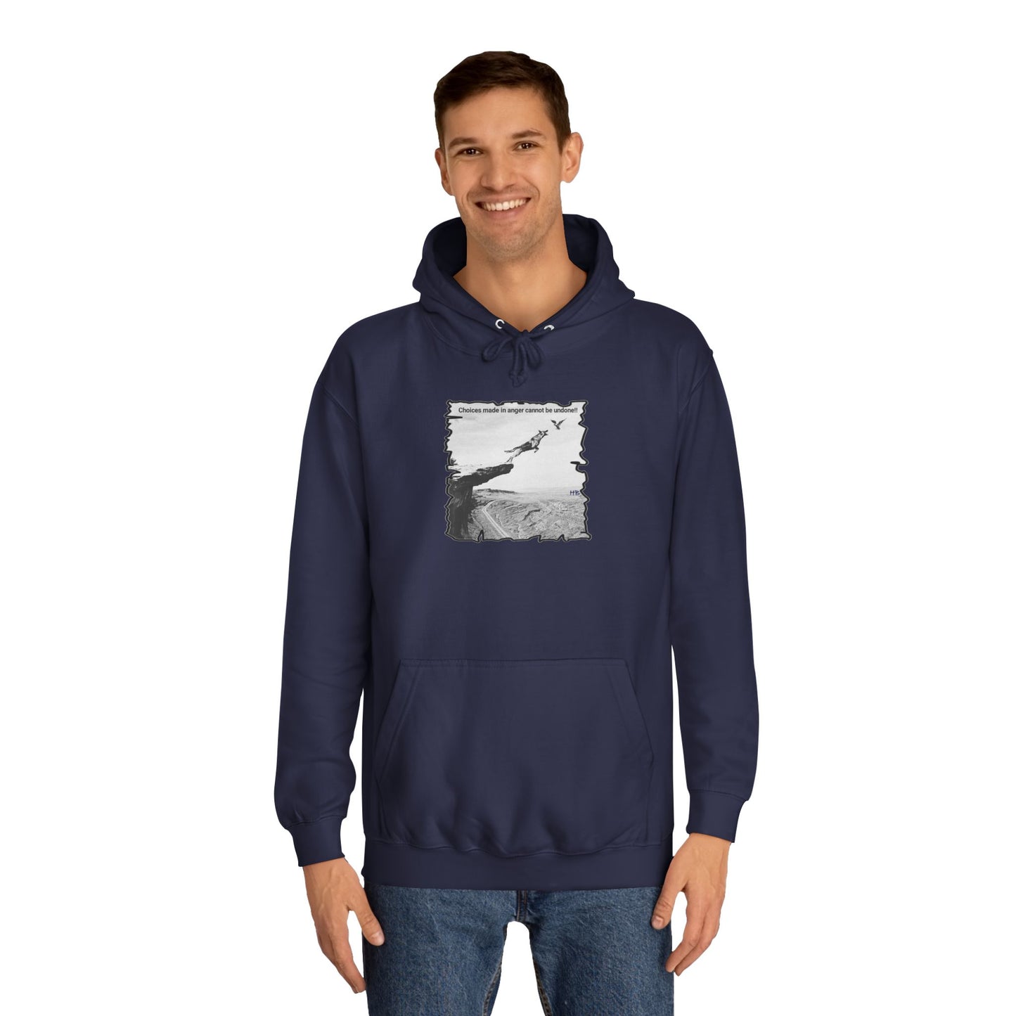 UnWise Woof Cliffhanger Choice Anger's Edge (Hoodie - Cozy and Durable)