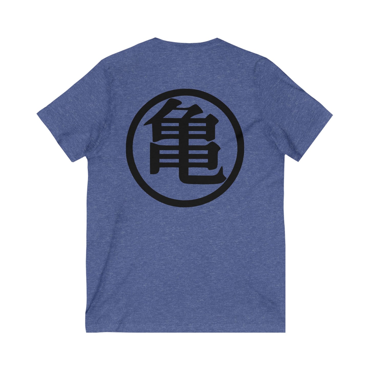 Japanese Superhero anime in black and white (Unisex Jersey Short Sleeve V-neck - Comfortable Everyday Wear)