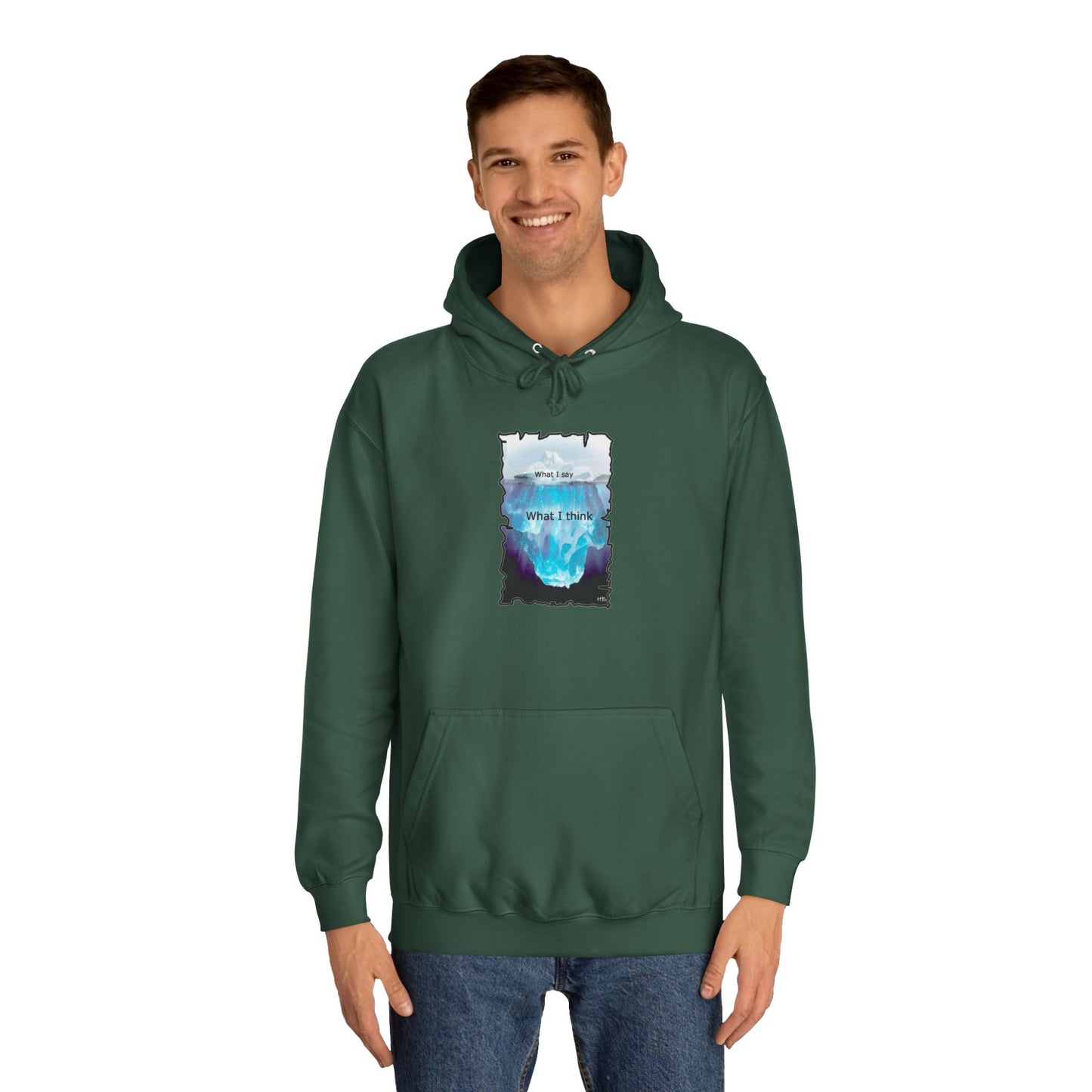 Below the Surface Veiled Verbalization (Hoodie - Cozy and Durable)