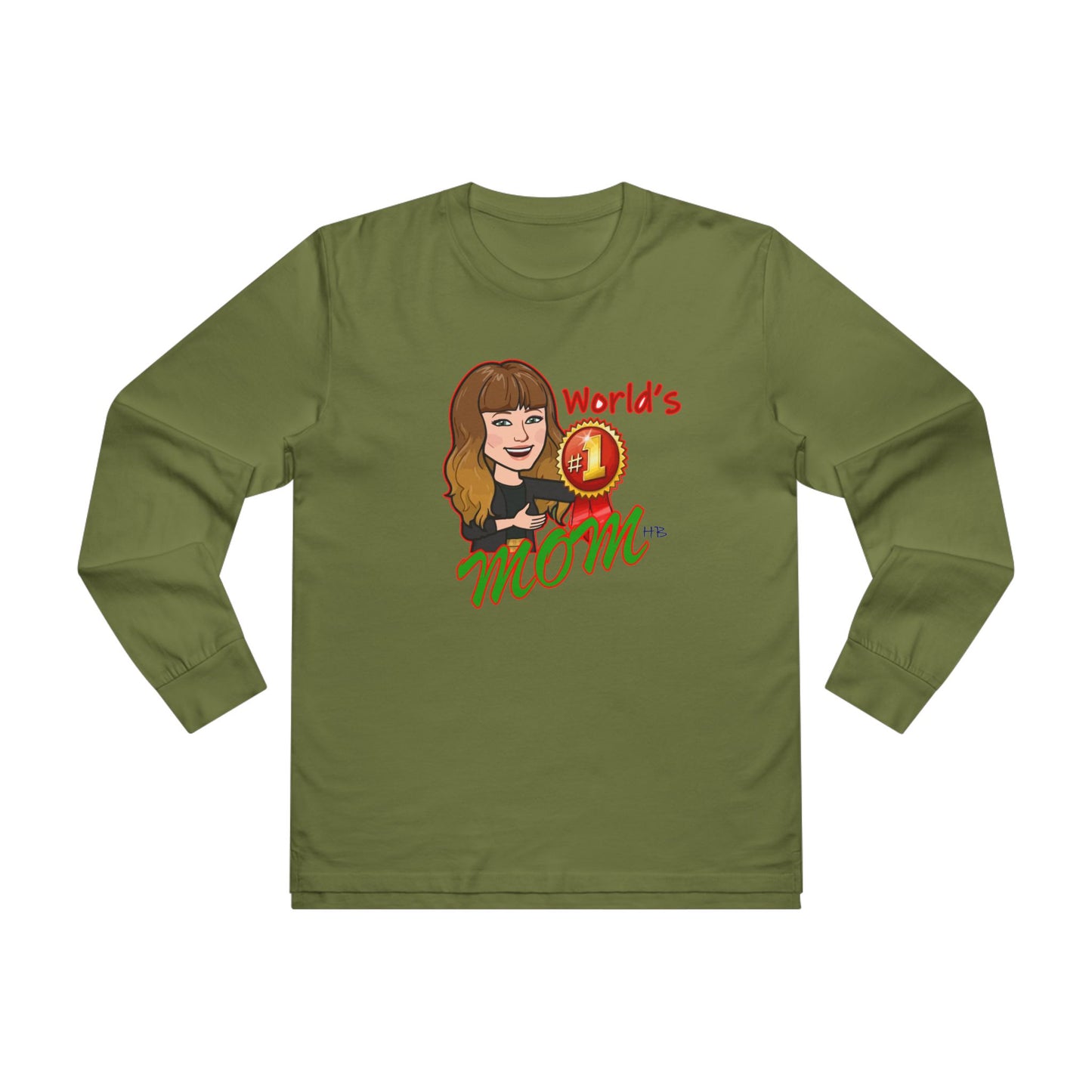 World's number #1 Mom (Men's Base Longsleeve Tee - All-Season Wear)