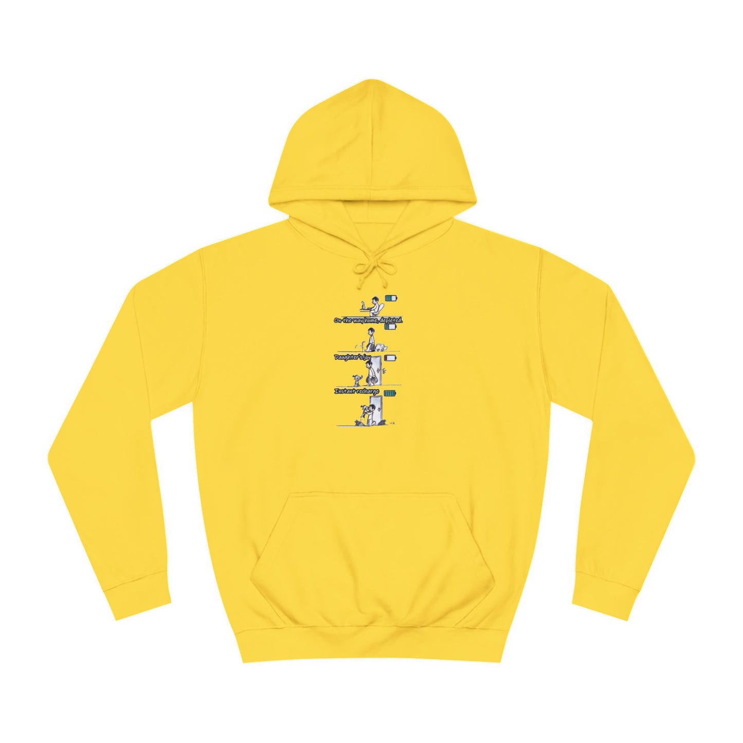 Get Yours Now -- Life's Canvas Daily Energies Unleashed; Day in, Day Out From Office to Home using Threads of Resilience (Hoodie - Cozy and Durable)