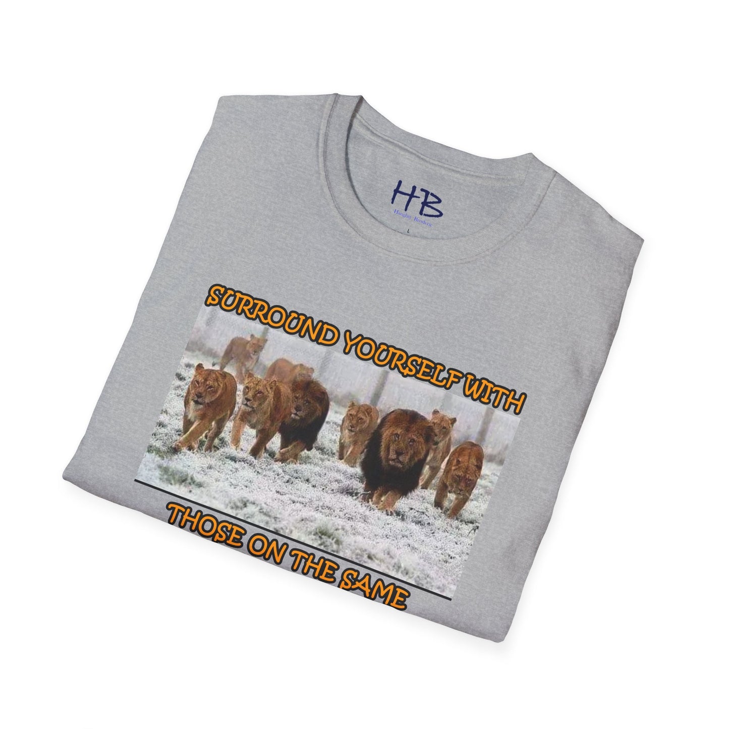 Roaring Unity A Herd of Lions on a Snowy Path: Embarking on a Common Mission Strength in Numbers