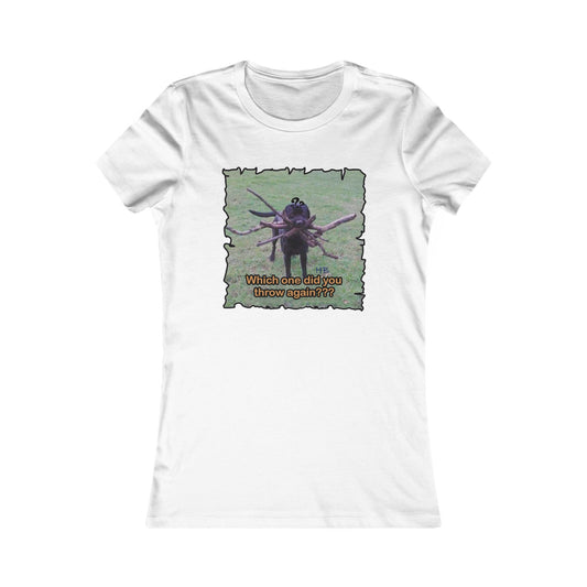 Fetching Pawsitively Cute (Women - Premium Cotton Tee)