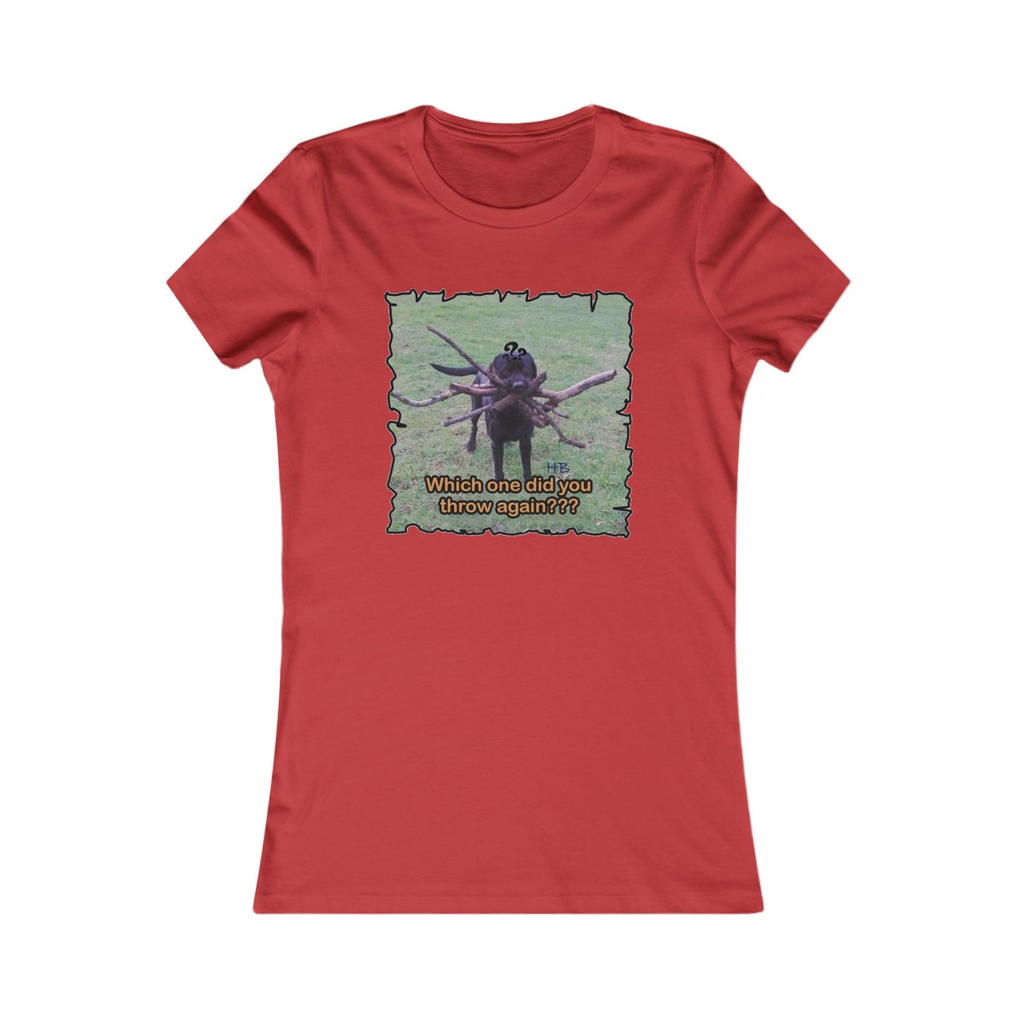 Fetching Pawsitively Cute (Women - Premium Cotton Tee)