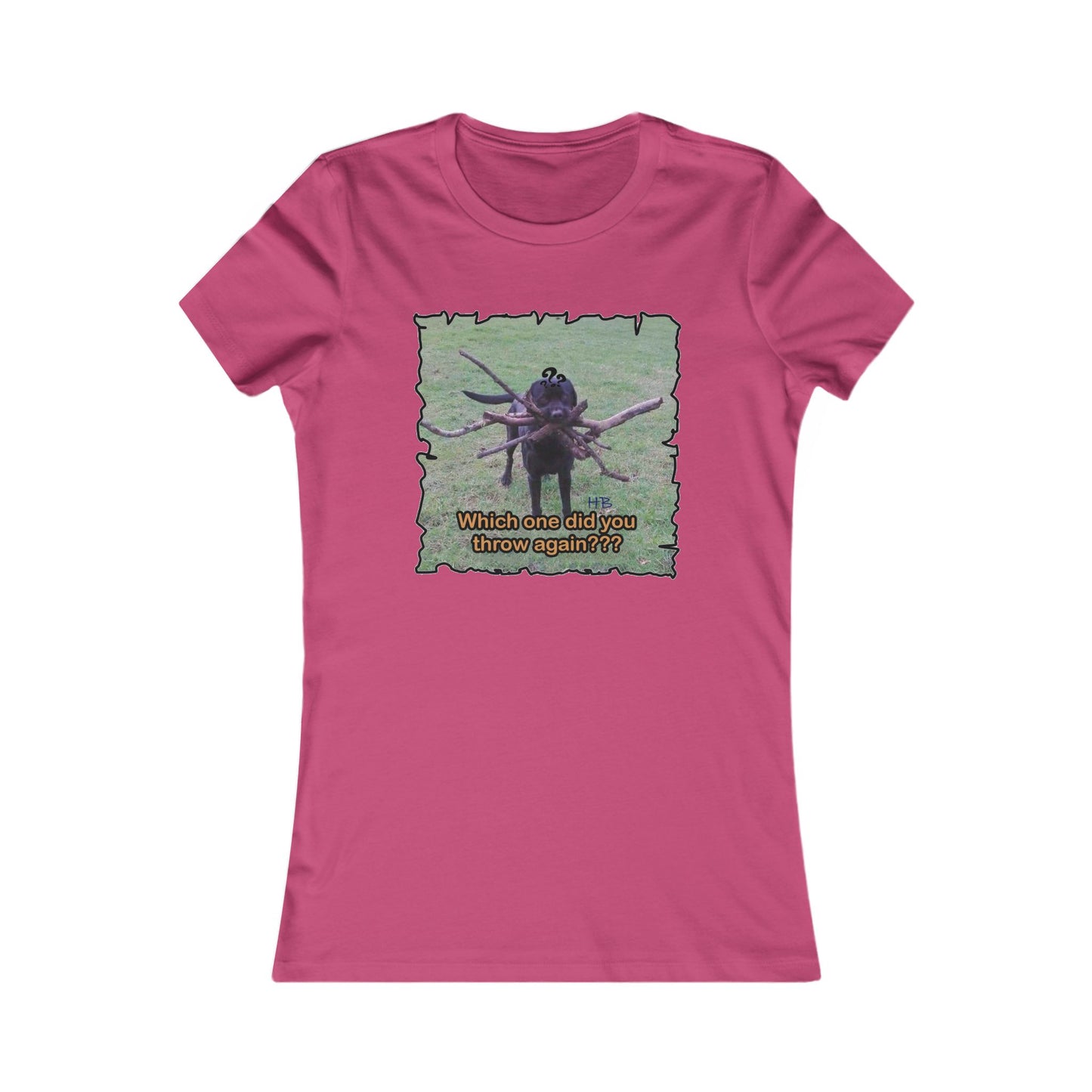 Fetching Pawsitively Cute (Women - Premium Cotton Tee)