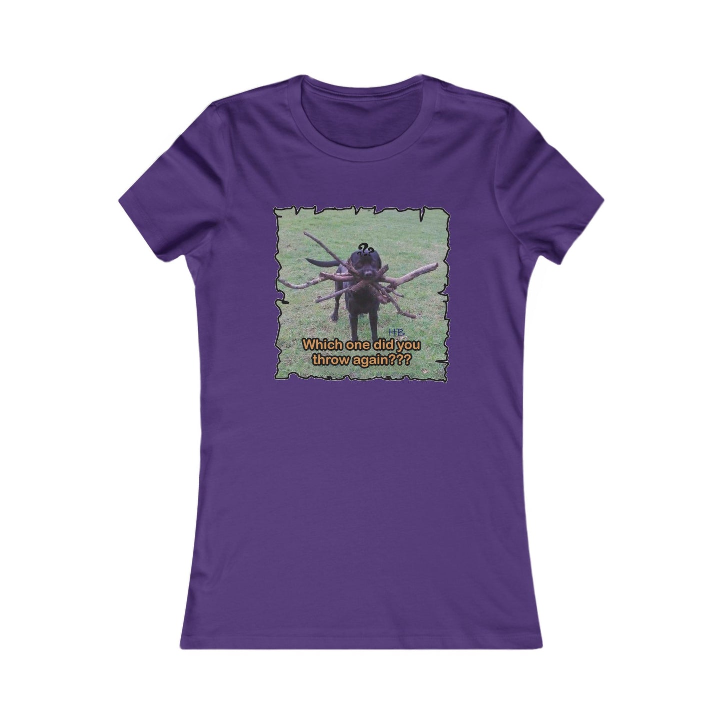 Fetching Pawsitively Cute (Women - Premium Cotton Tee)