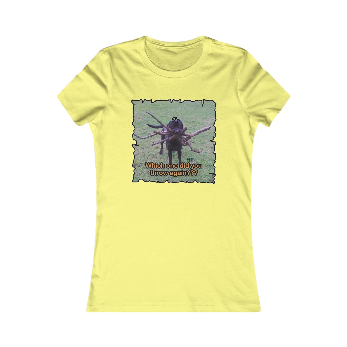 Fetching Pawsitively Cute (Women - Premium Cotton Tee)