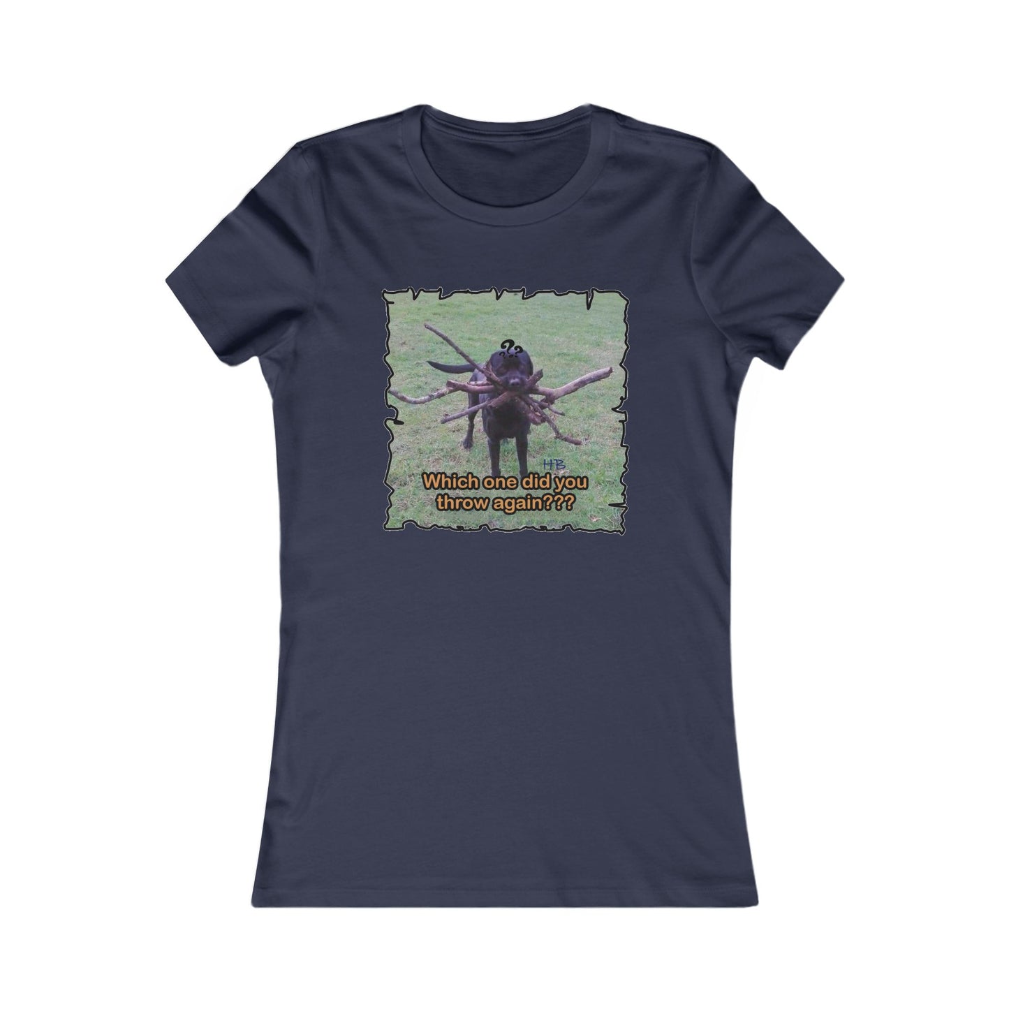 Fetching Pawsitively Cute (Women - Premium Cotton Tee)