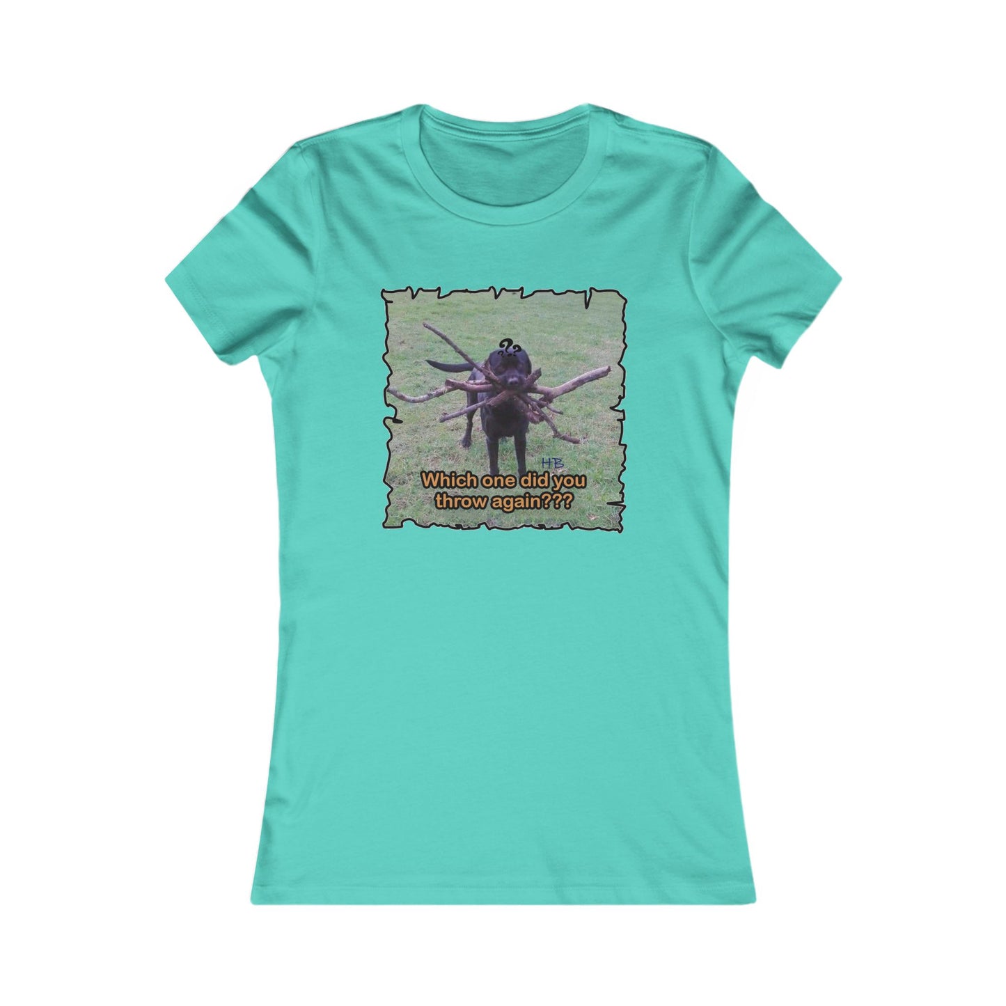 Fetching Pawsitively Cute (Women - Premium Cotton Tee)