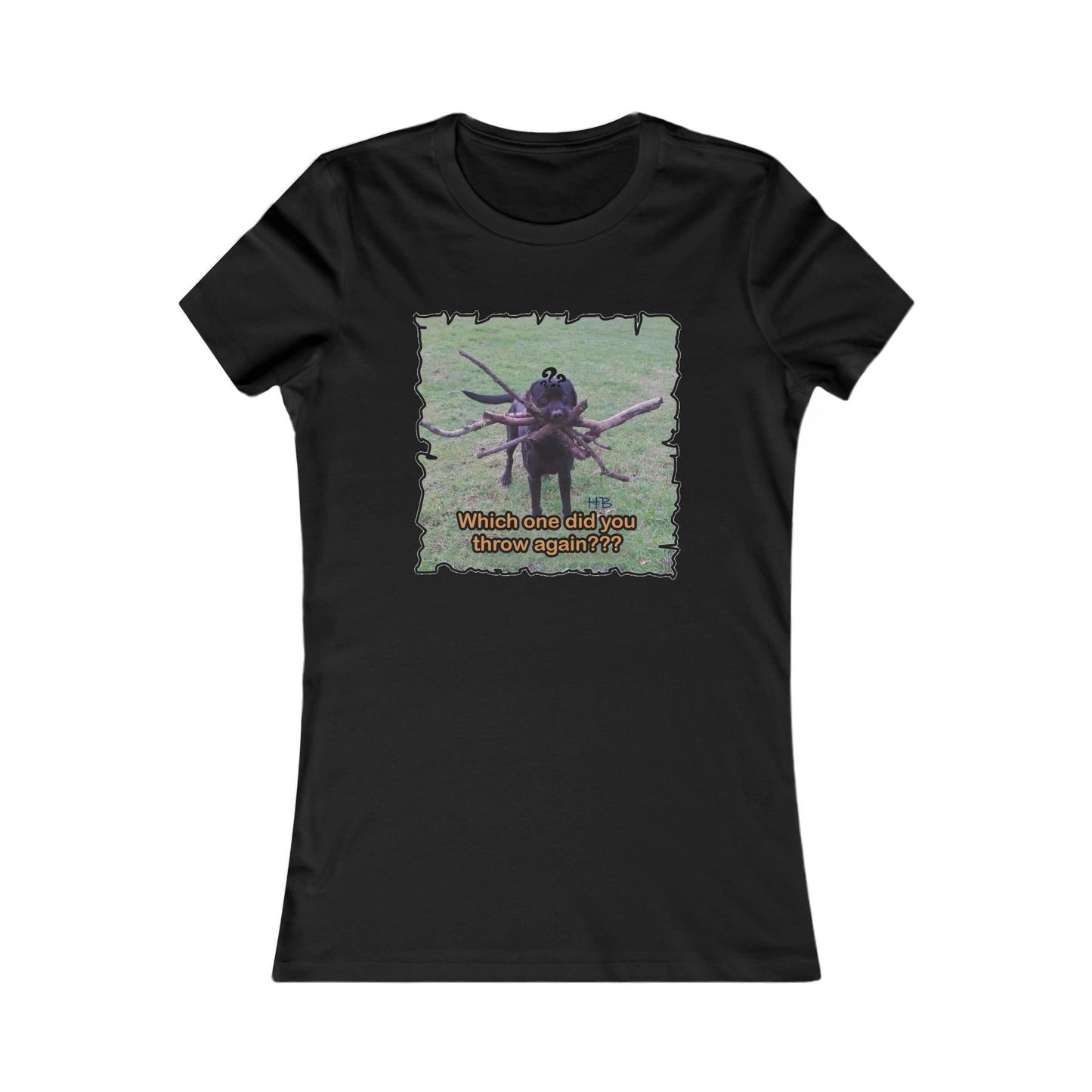 Fetching Pawsitively Cute (Women - Premium Cotton Tee)