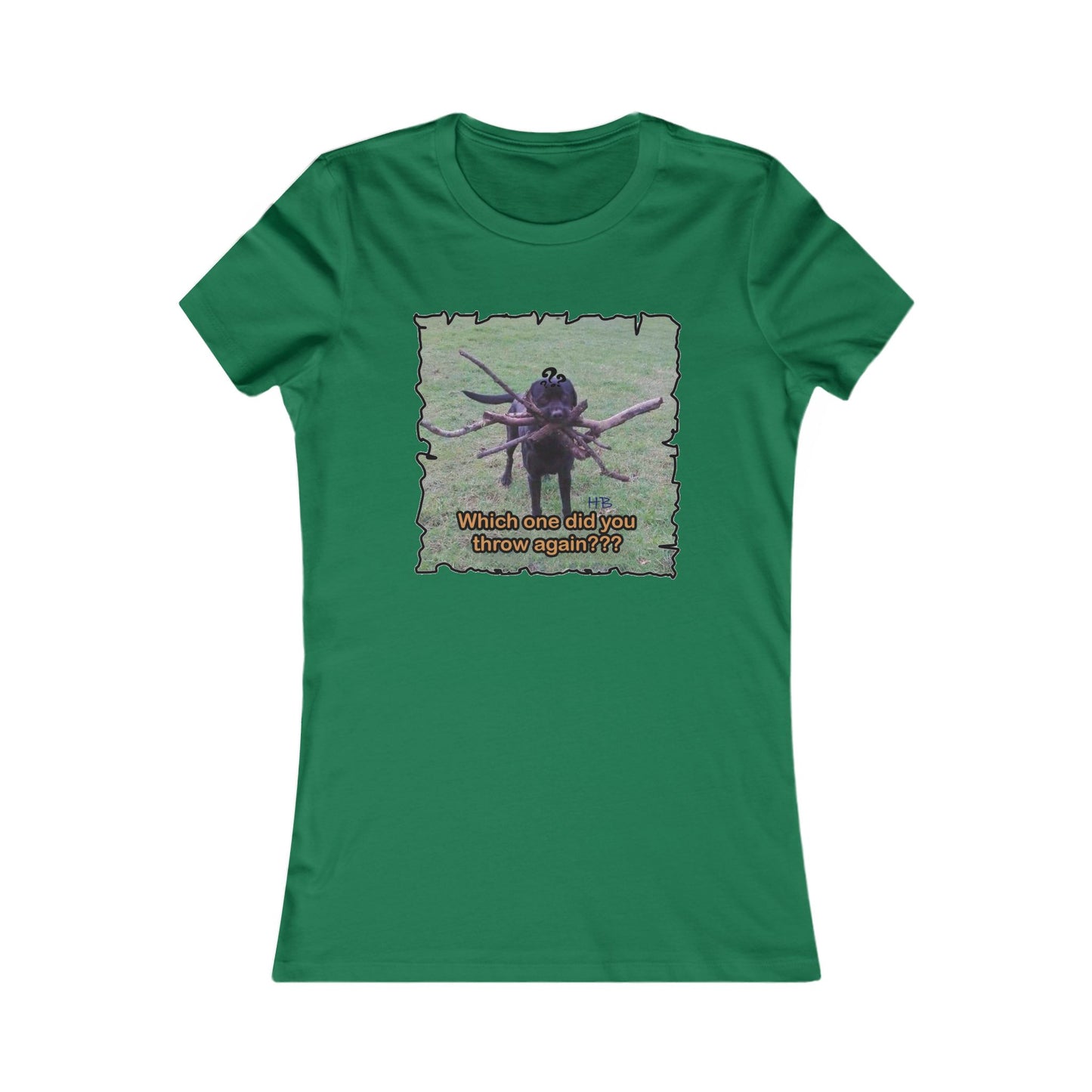 Fetching Pawsitively Cute (Women - Premium Cotton Tee)