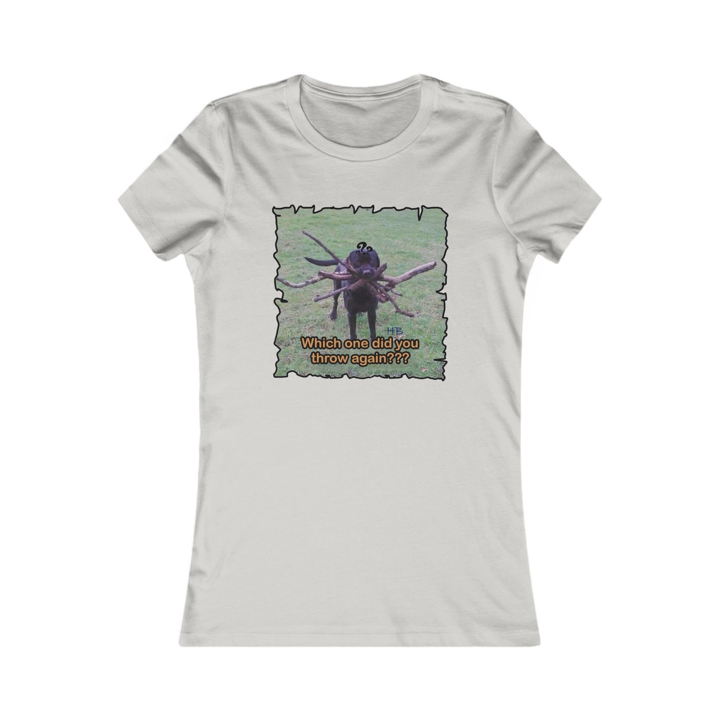 Fetching Pawsitively Cute (Women - Premium Cotton Tee)