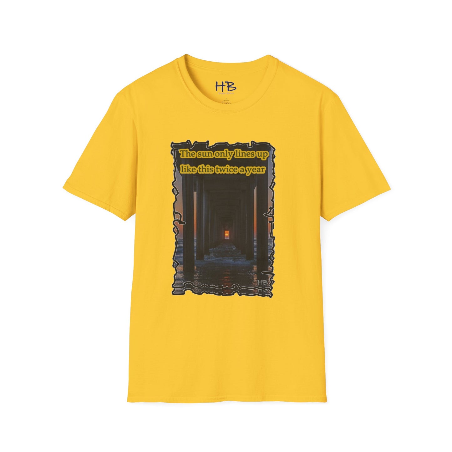 Beautiful experience the Magic of Nature of sunset through wooden tunnel