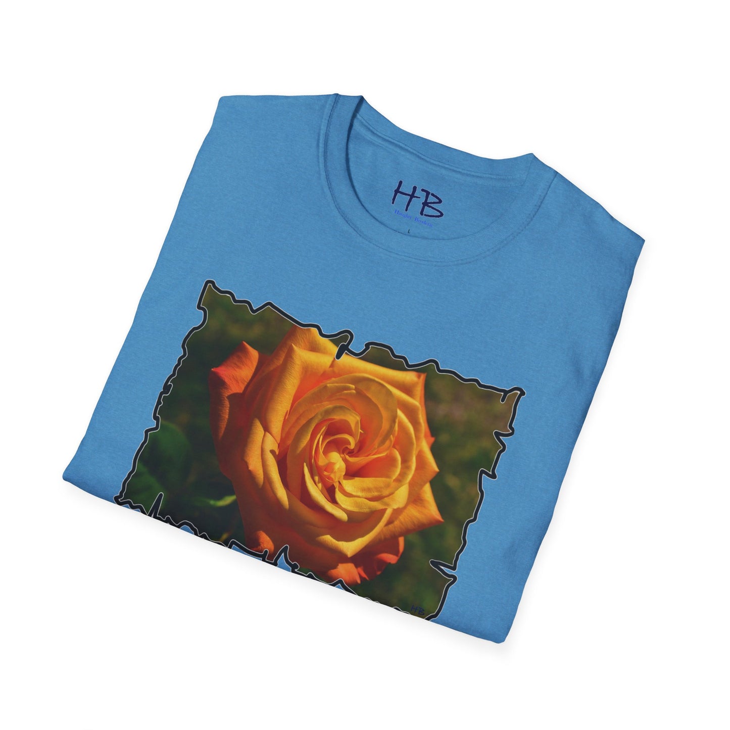 Blossoming Splendor: The Majestic Orange Rose Tee Shirt