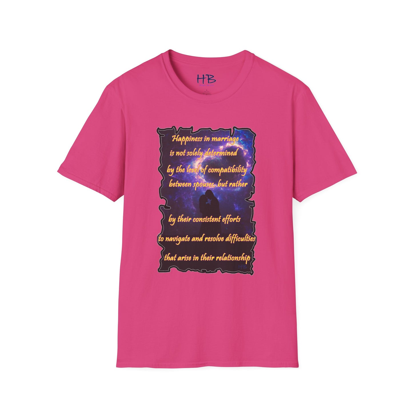 Happiness in marriage is not solely determined by the level of compatibility between spouses, but rather by their consistent effort to navigate and resolve difficulties that arise in their relationship.