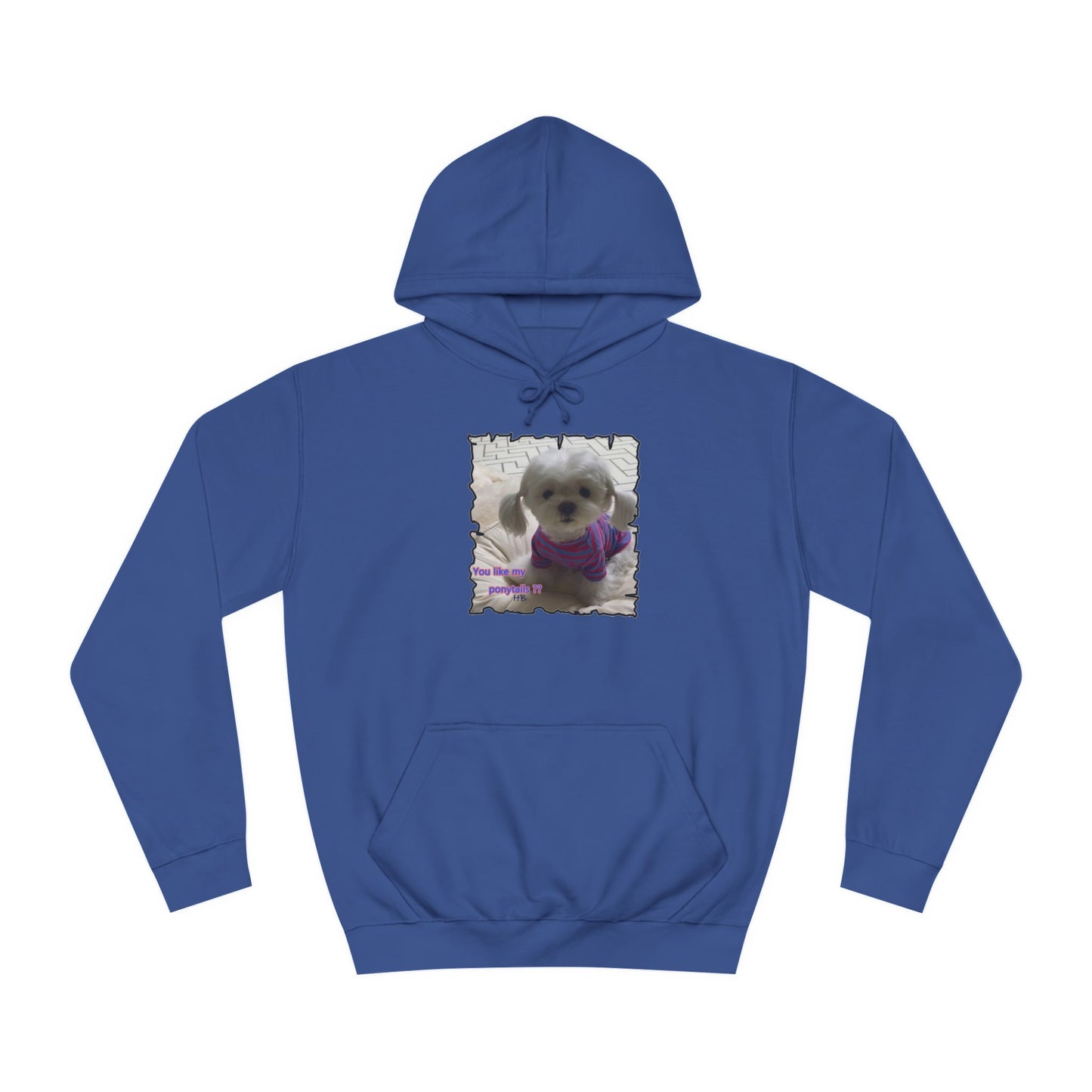 Bichon Maltese extra cute ponytails (Hoodie - Cozy and Durable)