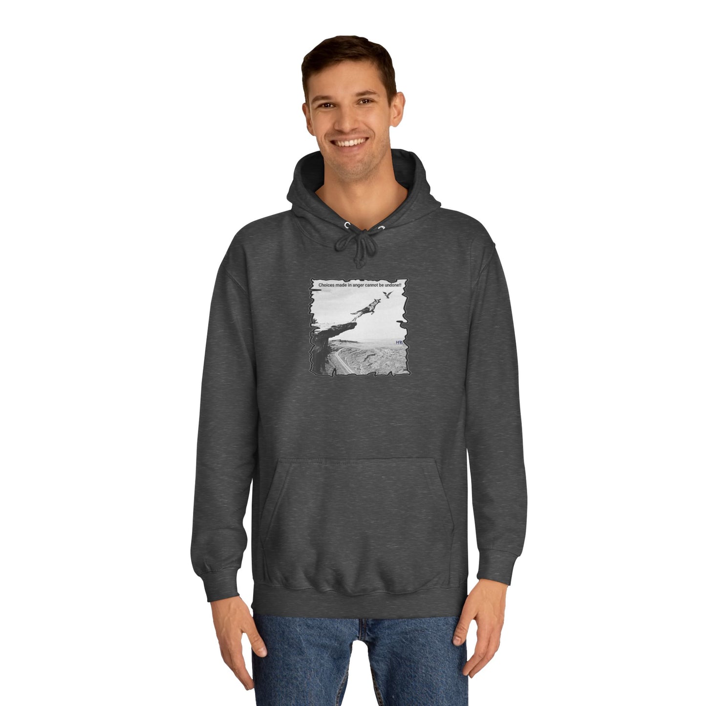 UnWise Woof Cliffhanger Choice Anger's Edge (Hoodie - Cozy and Durable)