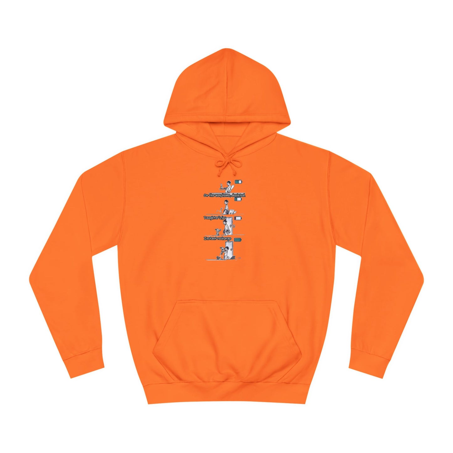 Get Yours Now -- Life's Canvas Daily Energies Unleashed; Day in, Day Out From Office to Home using Threads of Resilience (Hoodie - Cozy and Durable)