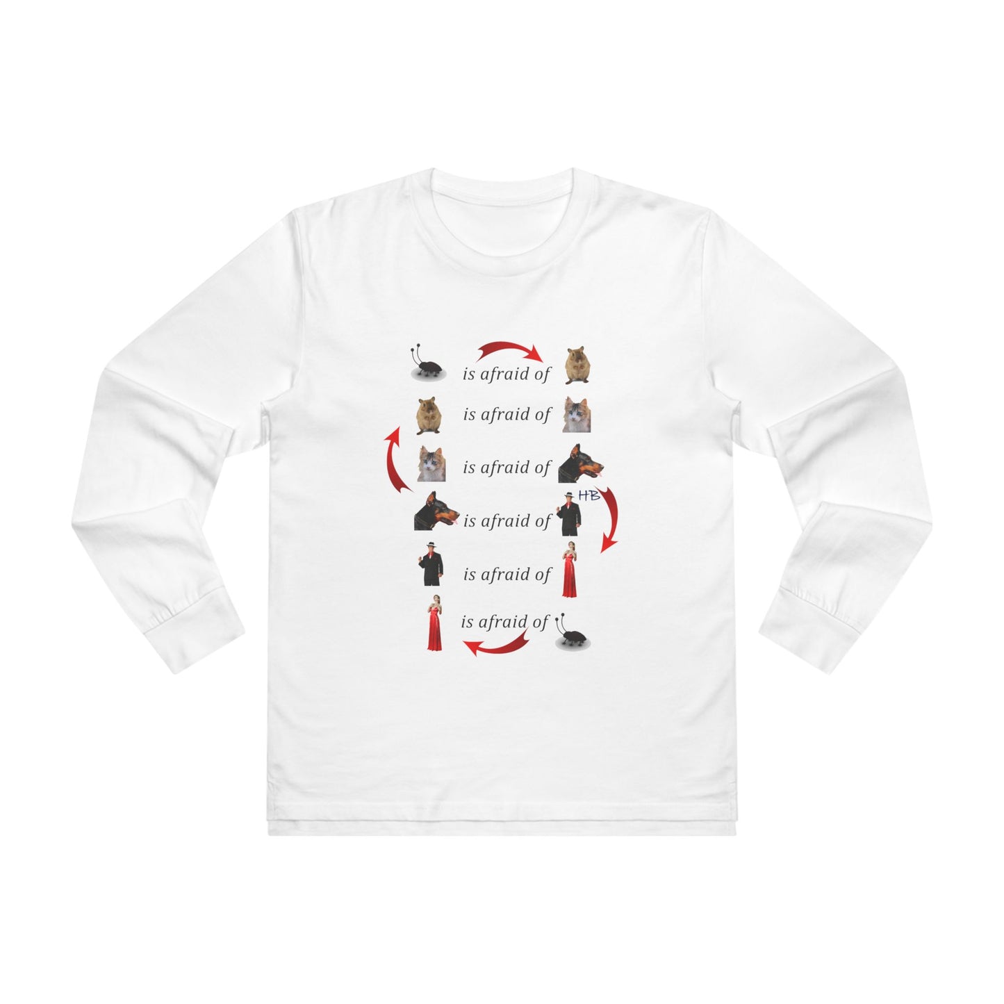 Get Yours Now -- Endless Fear Chain Loop (Men's Base Longsleeve Tee - All-Season Wear)