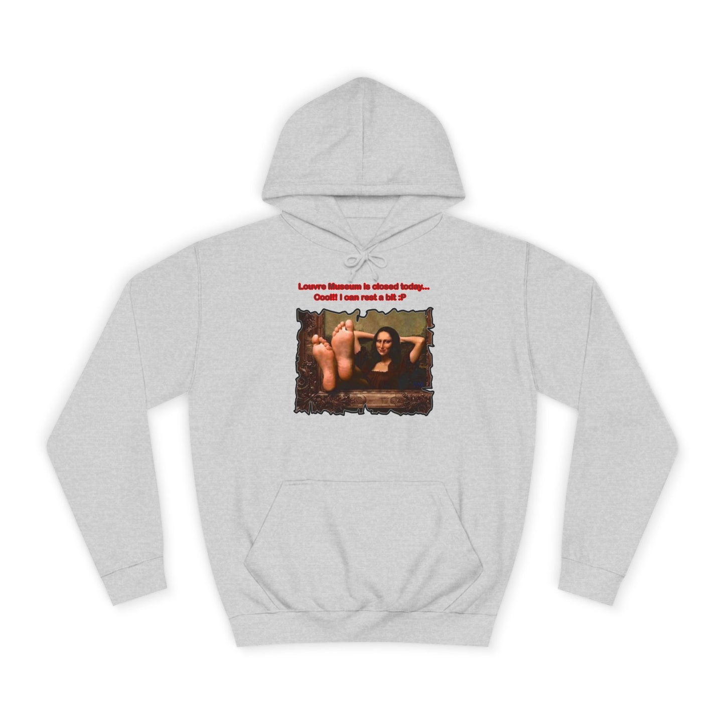 Get Yours Now -- Mischievous Playful Mona Lisa (Hoodie - Cozy and Durable)