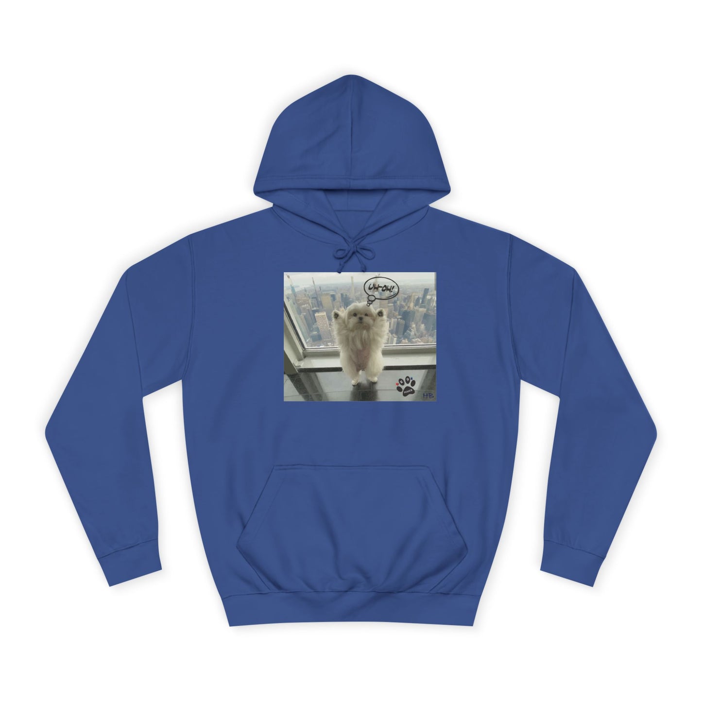 Bichon Maltese paws in the air in trouble with K9 dog patrol (Hoodie - Cozy and Durable)