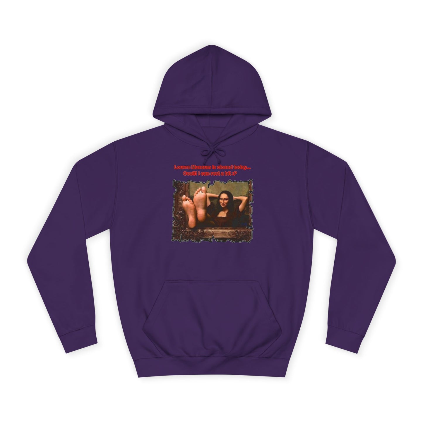 Get Yours Now -- Mischievous Playful Mona Lisa (Hoodie - Cozy and Durable)