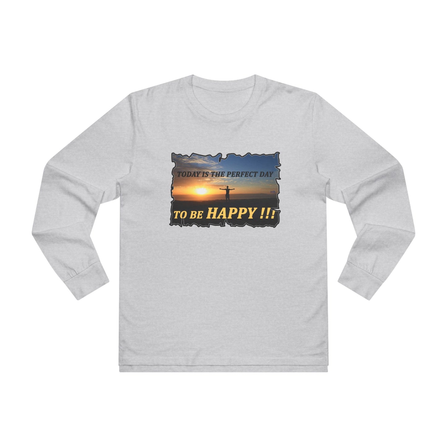 Get Yours Now -- Joyful Sunrise for New Day Optimism (Men's Base Longsleeve Tee - All-Season Wear)