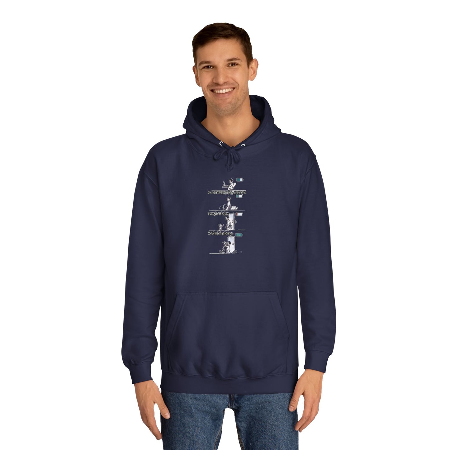 Get Yours Now -- Life's Canvas Daily Energies Unleashed; Day in, Day Out From Office to Home using Threads of Resilience (Hoodie - Cozy and Durable)