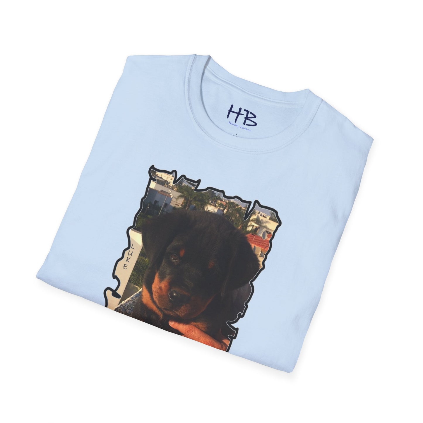 Innocence on the Rooftop: Baby Luke's Captivating Pose