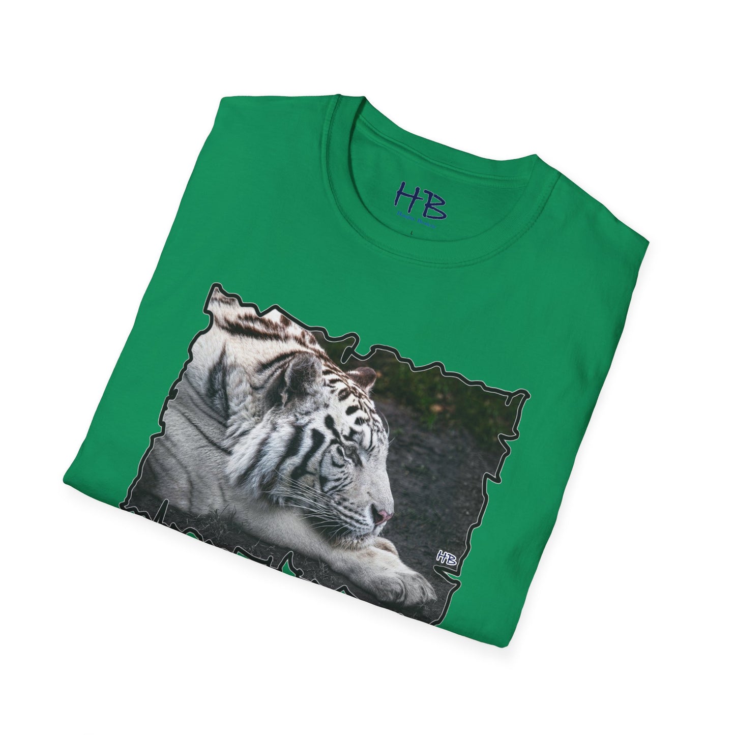 White tiger black stripes green eyes