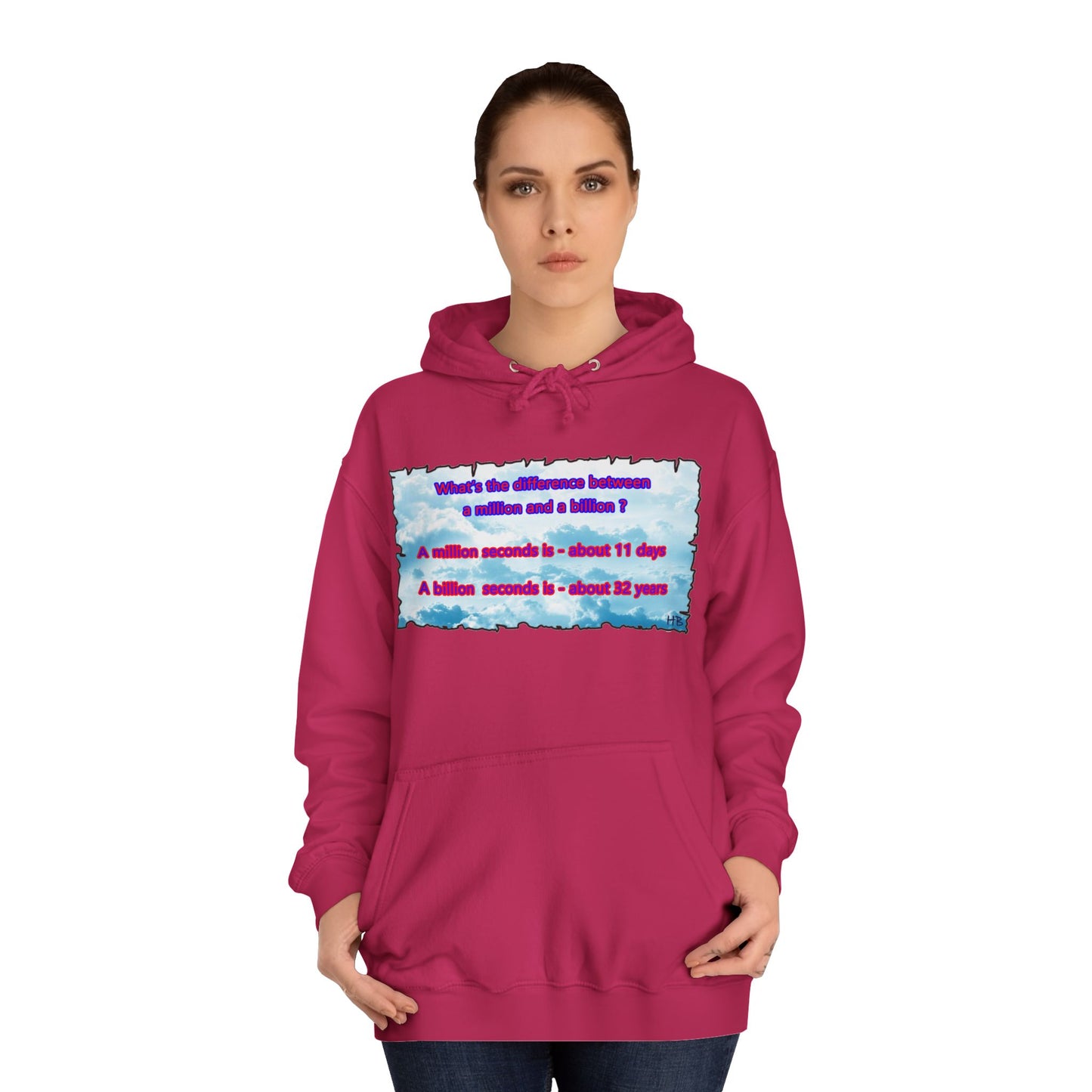 Get Yours Now -- Difference between million and billion calculated in seconds (Hoodie - Cozy and Durable)